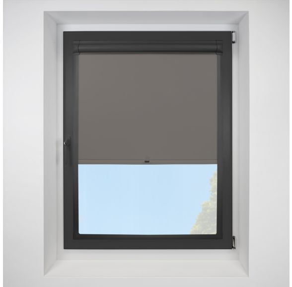 Exlite slate Perfect Fit RollerPleated Blind