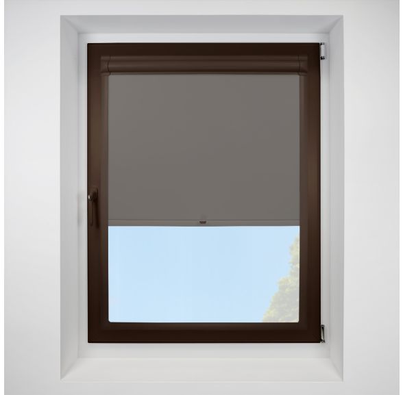 Exlite slate Perfect Fit RollerPleated Blind