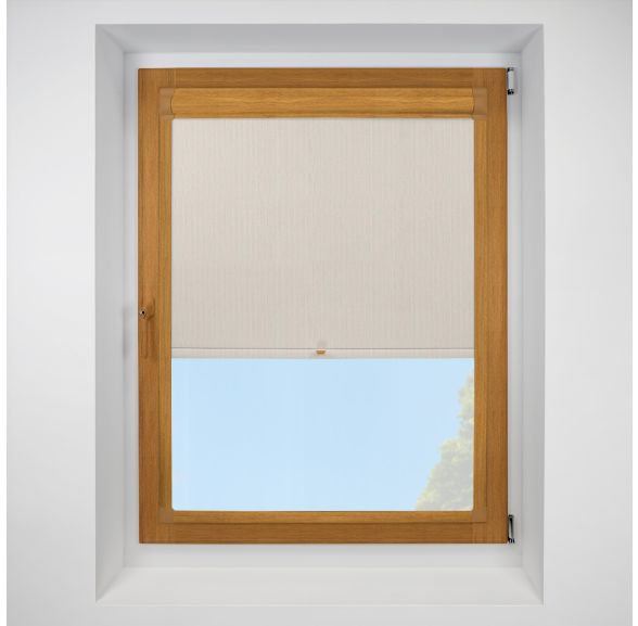 Romany cream Perfect Fit RollerPleated Blind