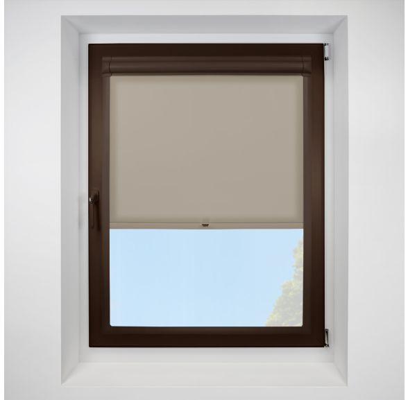 Splash hessian Perfect Fit RollerPleated Blind