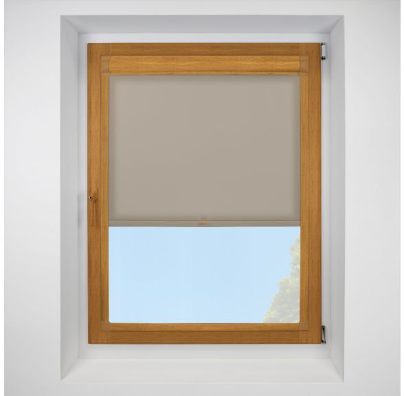 Splash hessian Perfect Fit RollerPleated Blind