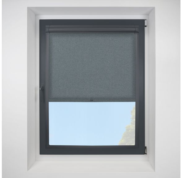 Topaz graphite Perfect Fit RollerPleated Blind