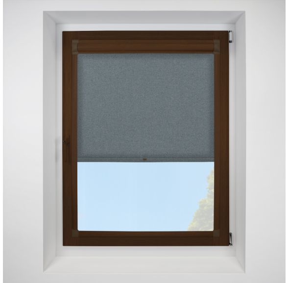 Topaz graphite Perfect Fit RollerPleated Blind