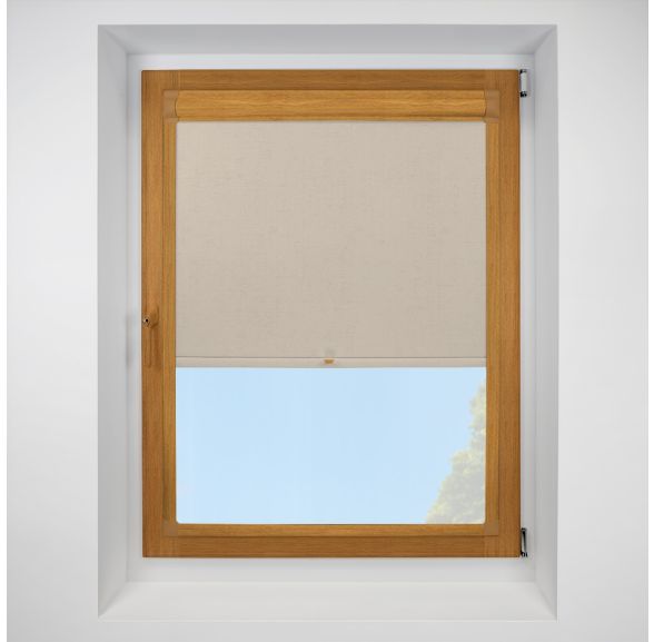 Vermont hemp Perfect Fit RollerPleated Blind