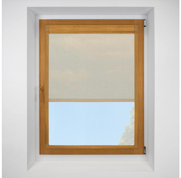 Voile sandshell Perfect Fit RollerPleated Blind