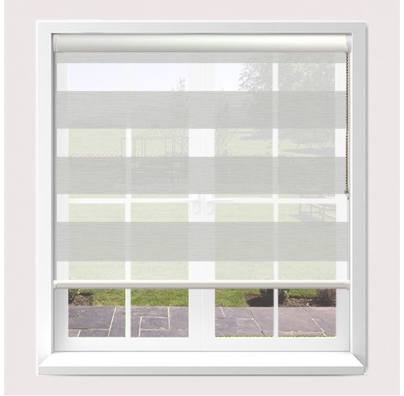 Senses Mirage Aura Silver Roller Blind With White Cassette Senses Mirage Aura Silver Roller Blind With White Cassette
