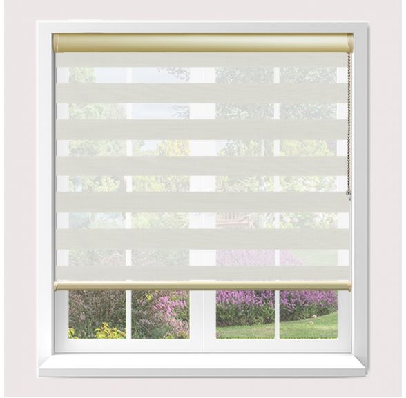 Senses Mirage Demure Platinum Roller Blind With Cream Cassette Senses Mirage Demure Platinum Roller Blind With Cream Cassette