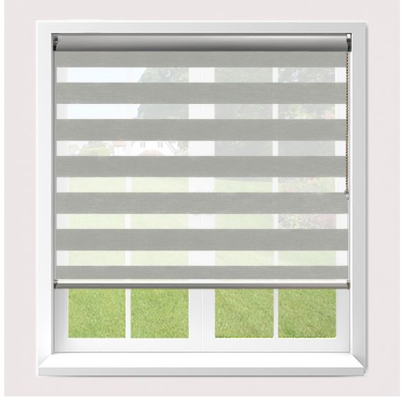 Senses Mirage Poise Fr Grey Roller Blind With Silver Cassette Senses Mirage Poise Fr Grey Roller Blind With Silver Cassette