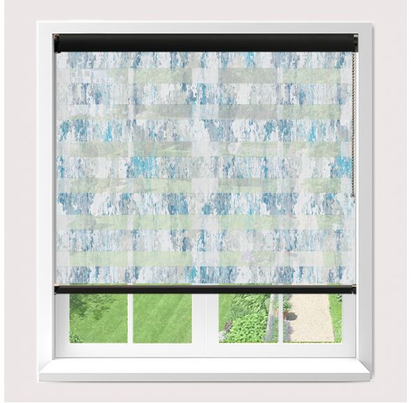 Senses Mirage Venture Sky Roller Blind With Black Cassette