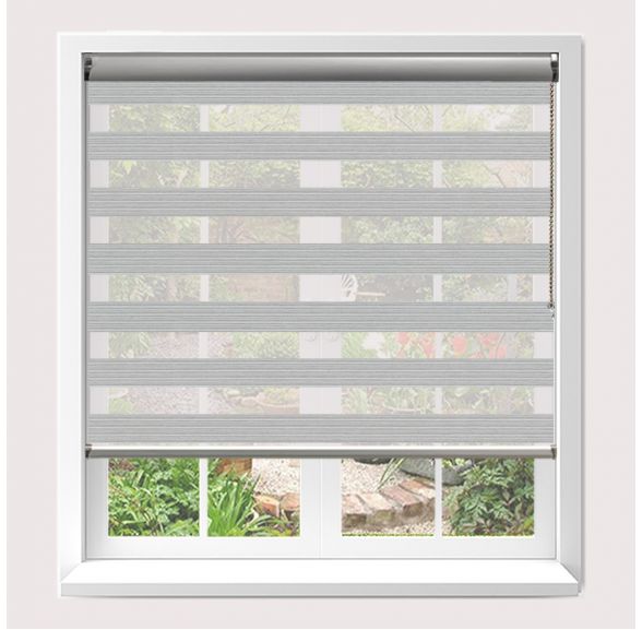 Senses Mirage Winnow Chalk Roller Blind With Silver Cassette Senses Mirage Winnow Chalk Roller Blind With Silver Cassette