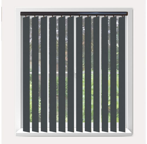 Vogue Banlight Duo Fr Anthracite Vogue Vertical Blind With Espresso Headrail