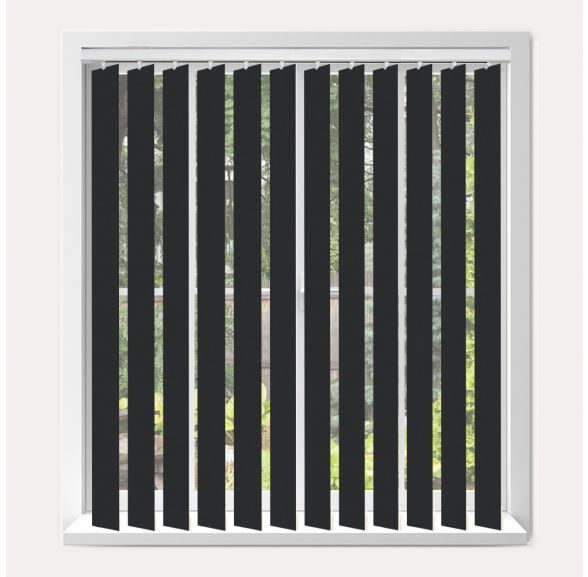 Vogue Banlight Duo Fr Black Vogue Vertical Blind  