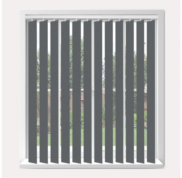 Vogue Banlight Duo Fr Charcoal Vogue Vertical Blind  
