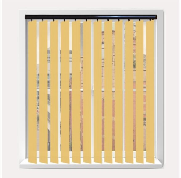 Vogue Splash Amalfi Vogue Vertical Blind With Piano Black Headrail