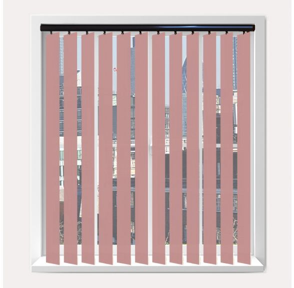 Vogue Splash Bossa Vogue Vertical Blind With Piano Black Headrail