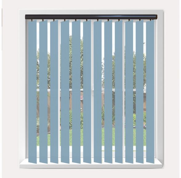 Vogue Splash Brittany Vogue Vertical Blind With Espresso Headrail