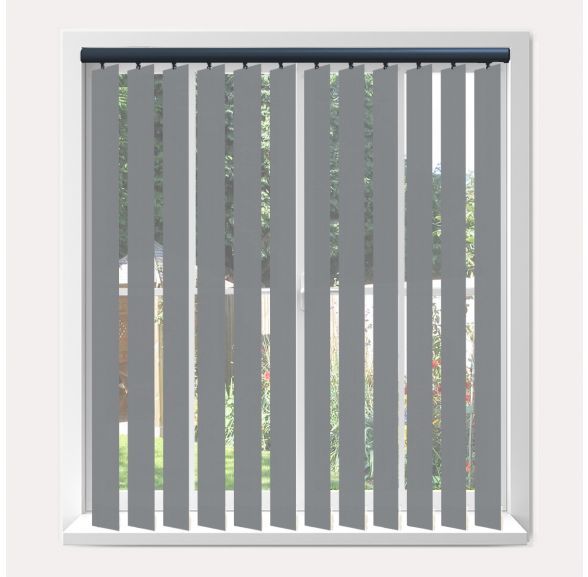 Vogue Splash Bullet Vogue Vertical Blind With Anthracite Headrail