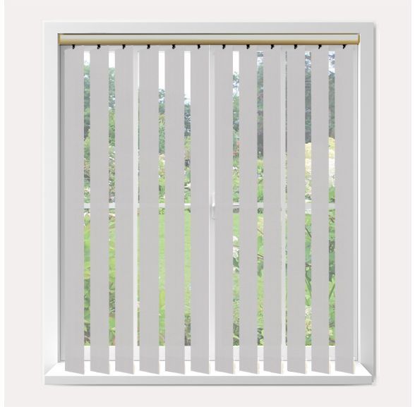 Vogue Splash Canvas Vogue Vertical Blind With Champagne Gold Headrail