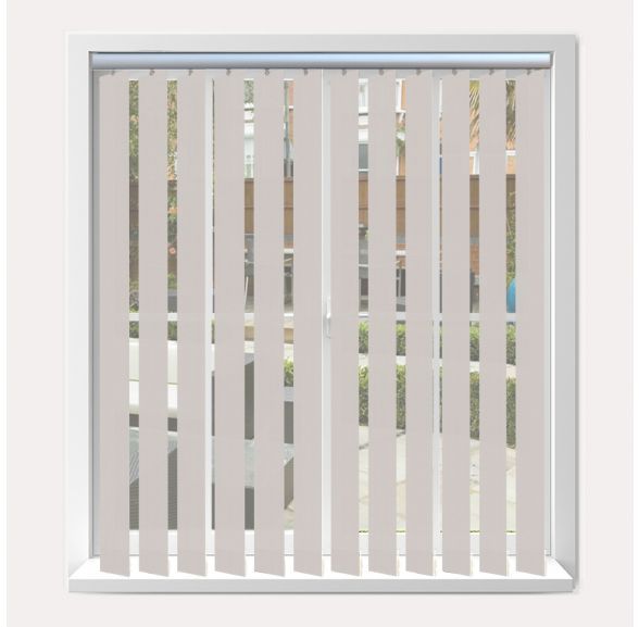 Vogue Splash Dove Vogue Vertical Blind With Silver Headrail