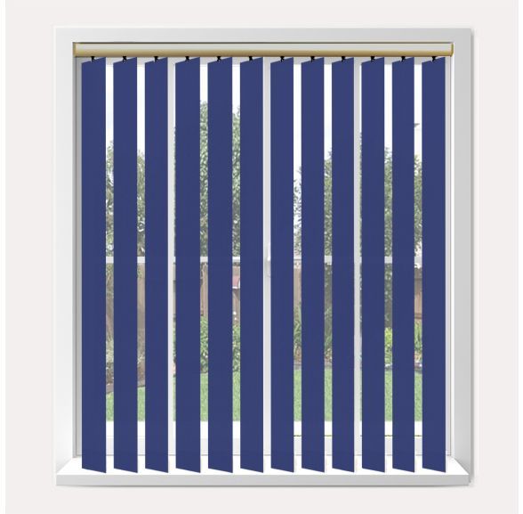 Vogue Splash Empire Vogue Vertical Blind With Champagne Gold Headrail