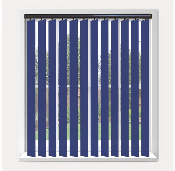 Vogue Splash Empire Vogue Vertical Blind With Espresso Headrail