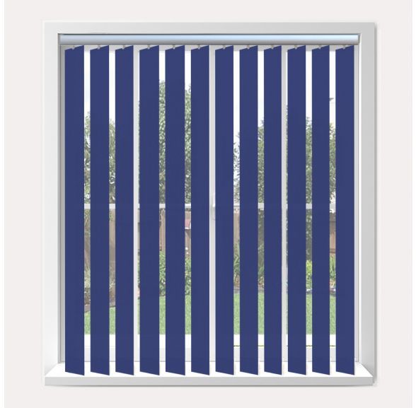 Vogue Splash Empire Vogue Vertical Blind With Silver Headrail