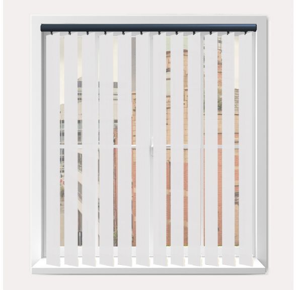 Vogue Splash Frost Vogue Vertical Blind With Anthracite Headrail