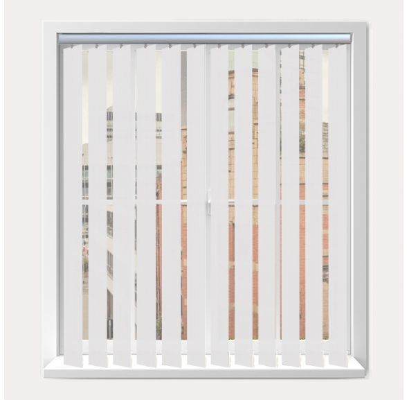 Vogue Splash Frost Vogue Vertical Blind With Silver Headrail