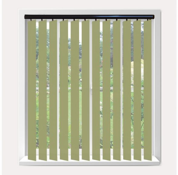 Vogue Splash Glade Vogue Vertical Blind With Piano Black Headrail