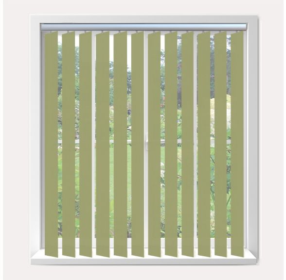 Vogue Splash Glade Vogue Vertical Blind With Silver Headrail