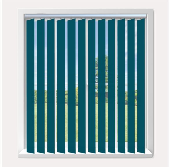 Vogue Splash Mambo Vogue Vertical Blind With Silver Headrail