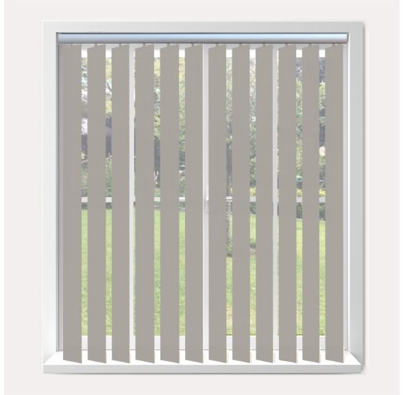 Vogue Splash Maylar Vogue Vertical Blind With Silver Headrail