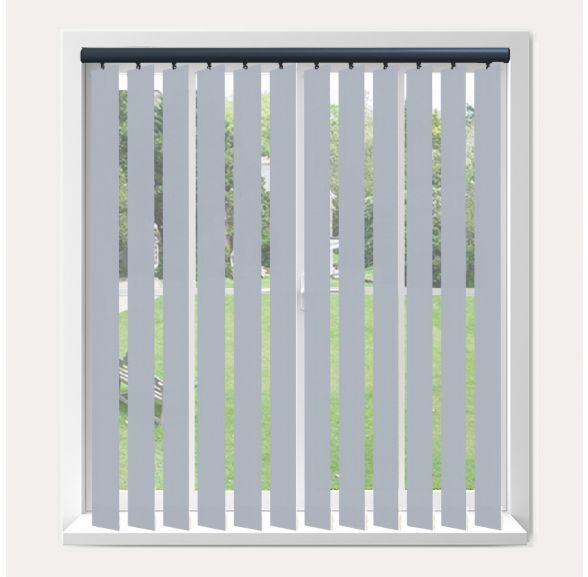 Vogue Splash Mineral Vogue Vertical Blind With Anthracite Headrail
