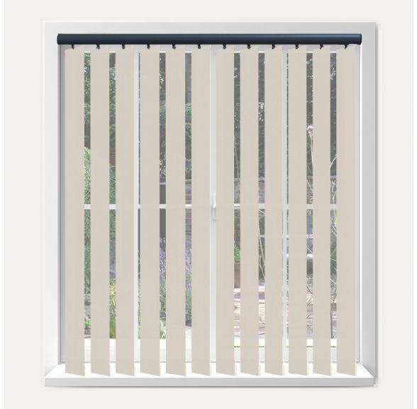 Vogue Splash Modesty Vogue Vertical Blind With Anthracite Headrail