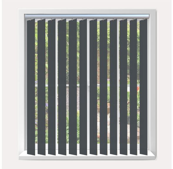 Vogue Splash Mono Vogue Vertical Blind With Silver Headrail Vogue Splash Mono Vogue Vertical Blind With Silver Headrail