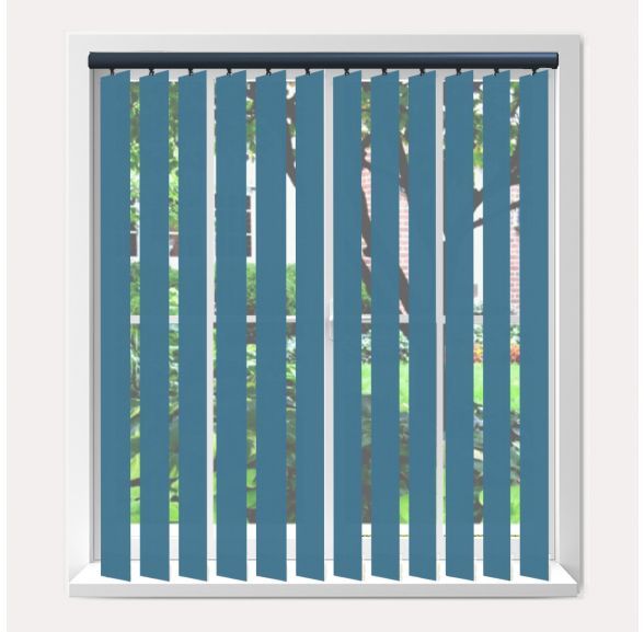 Vogue Splash Nato Vogue Vertical Blind With Anthracite Headrail