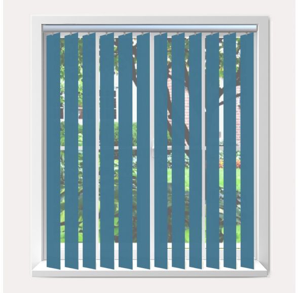 Vogue Splash Nato Vogue Vertical Blind With Silver Headrail