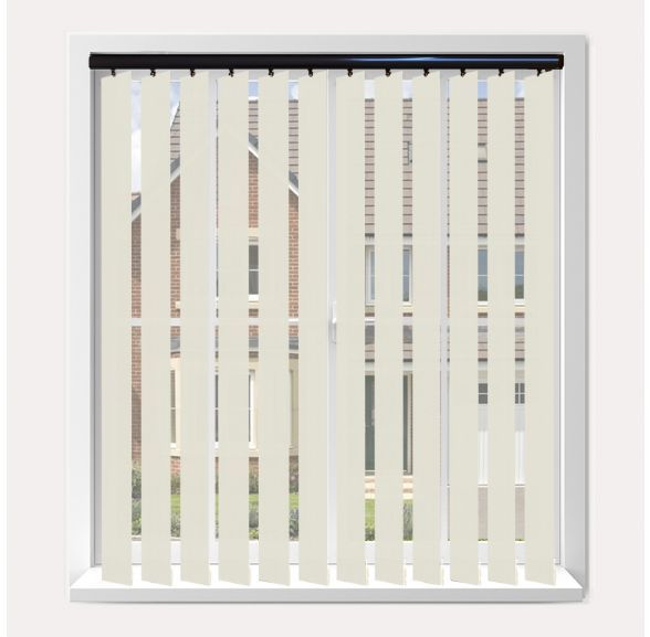 Vogue Splash Paper Vogue Vertical Blind With Piano Black Headrail