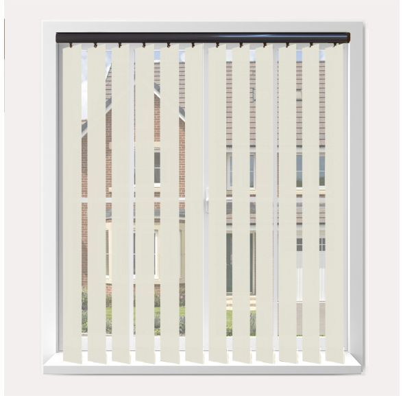 Vogue Splash Paper Vogue Vertical Blind With Espresso Headrail
