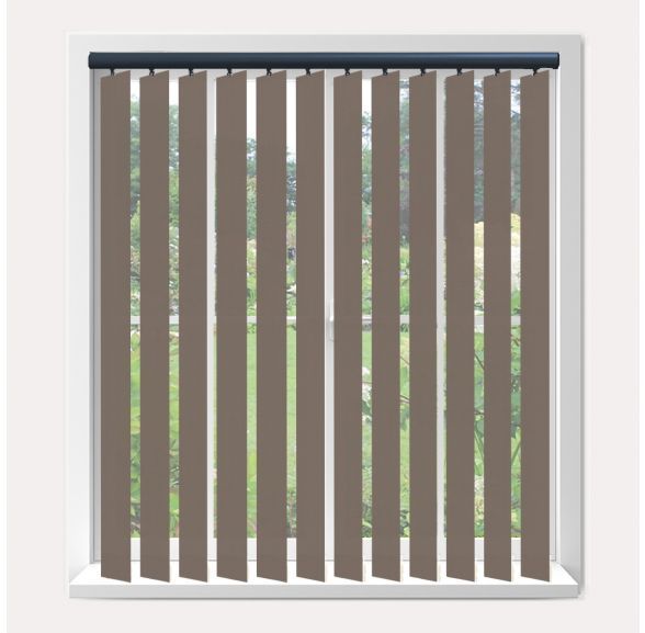 Vogue Splash Portobello Vogue Vertical Blind With Anthracite Headrail