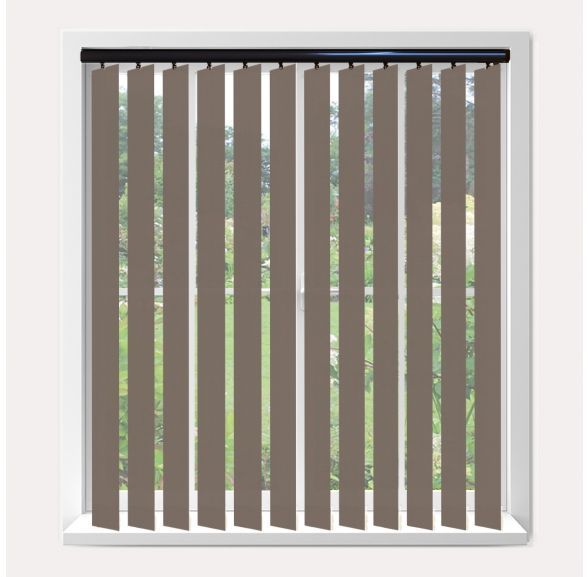 Vogue Splash Portobello Vogue Vertical Blind With Piano Black Headrail