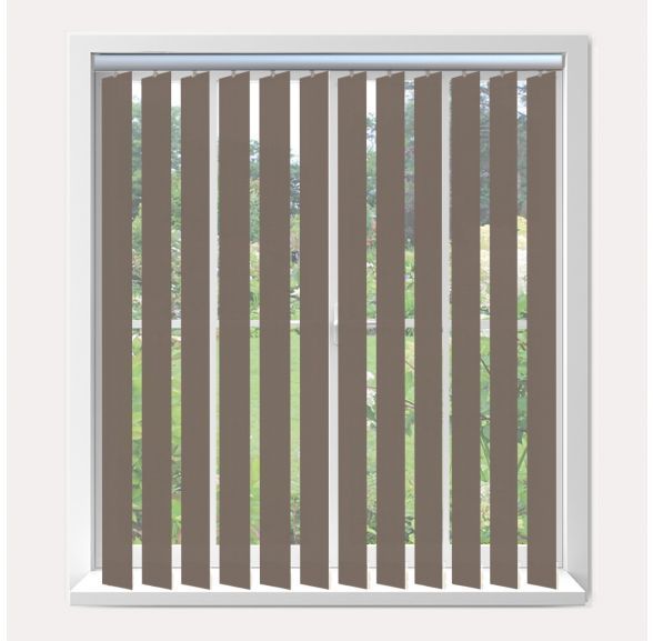 Vogue Splash Portobello Vogue Vertical Blind With Silver Headrail