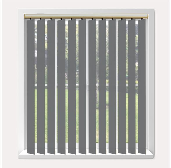 Vogue Splash Rock Vogue Vertical Blind With Champagne Gold Headrail