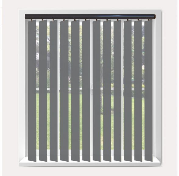 Vogue Splash Rock Vogue Vertical Blind With Espresso Headrail