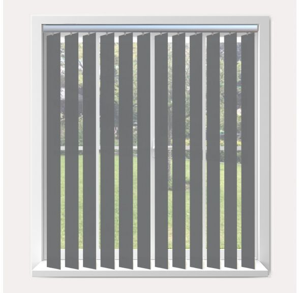 Vogue Splash Rock Vogue Vertical Blind With Silver Headrail