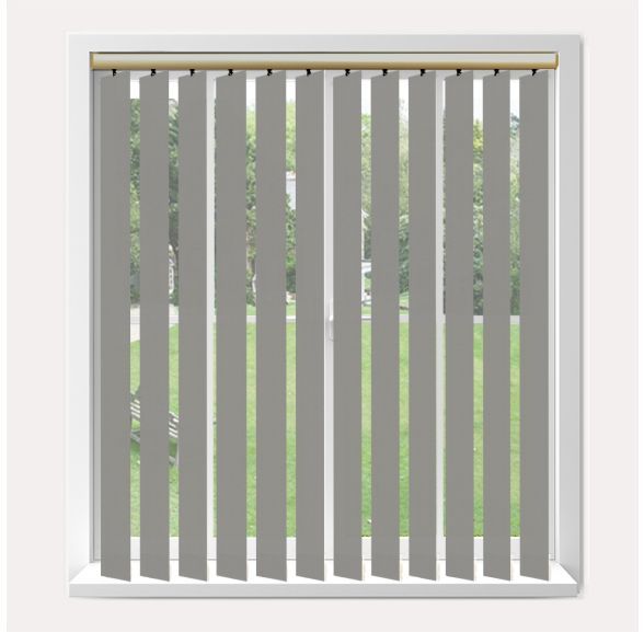 Vogue Splash Tropez Vogue Vertical Blind With Champagne Gold Headrail