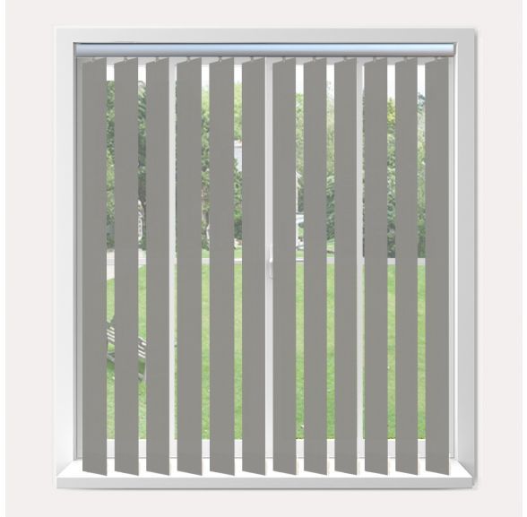 Vogue Splash Tropez Vogue Vertical Blind With Silver Headrail