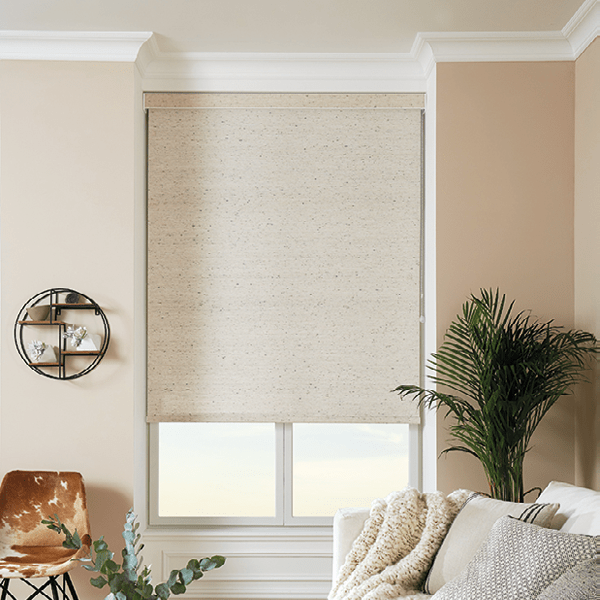 Melton textured roller blind