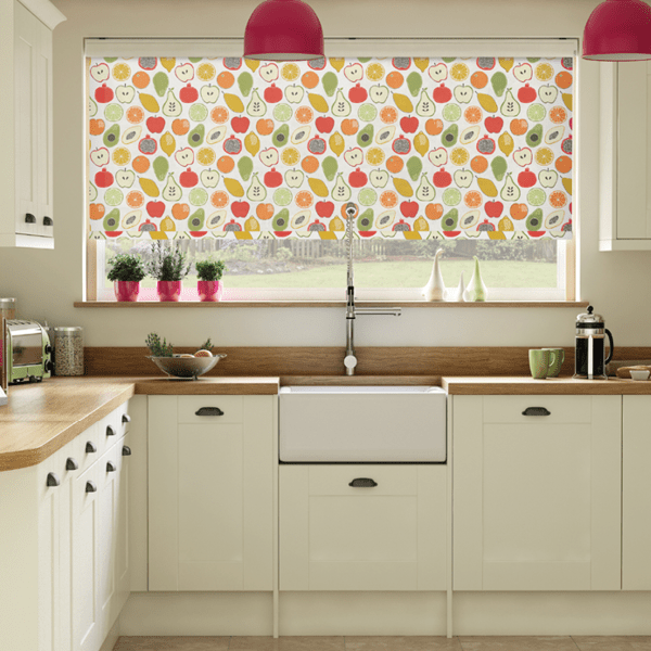 Kitchen roller blind