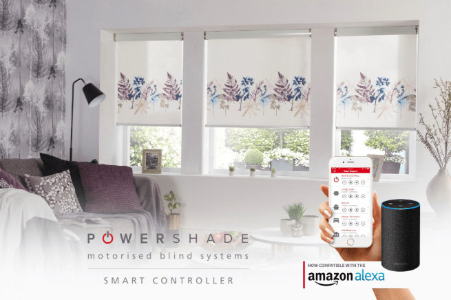 Eclipse Powershade Motorised Blind Compatible with Alexa and Google Home Smart Controller Roller Blind